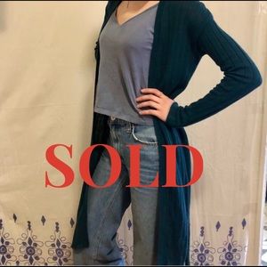 SOLD Free People Forest Green Cardigan